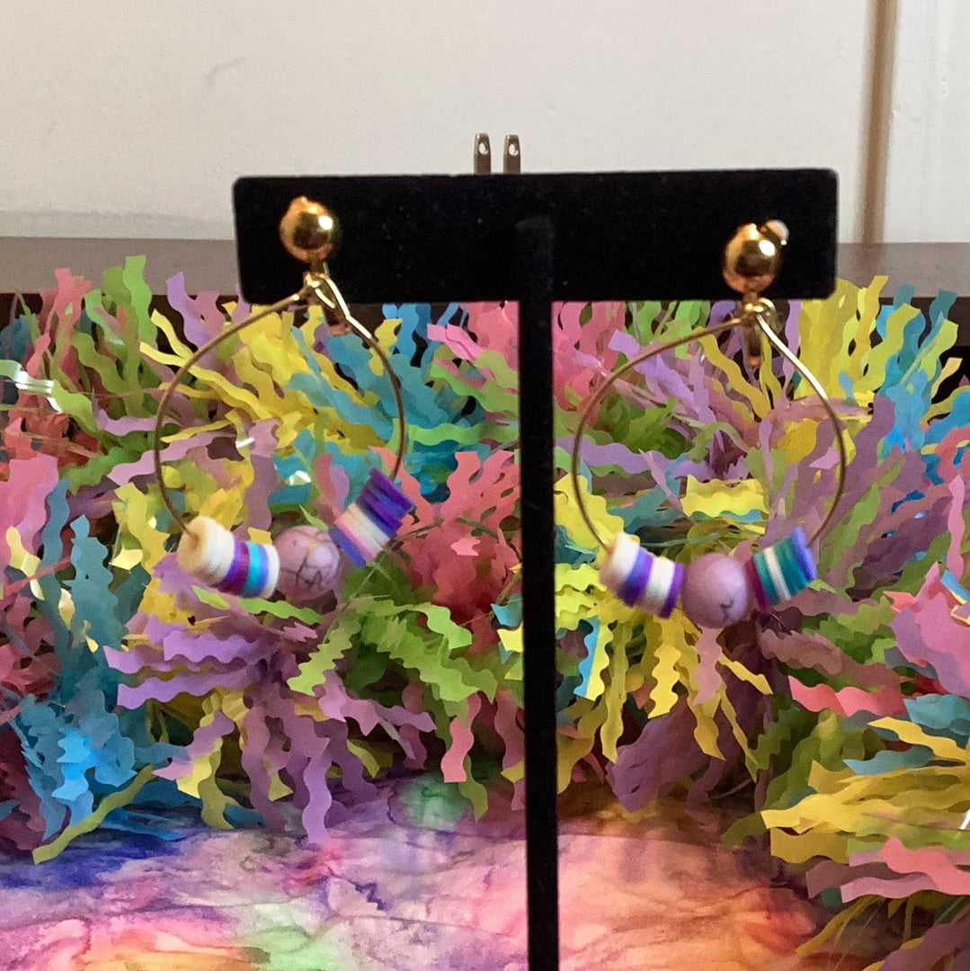 Pastel Hoop Earrings