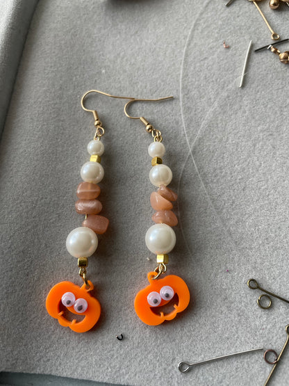 Funny Pumpkin Earrings