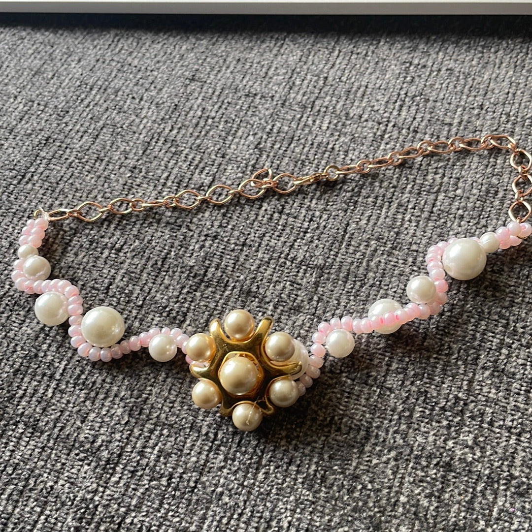 Pink Pearl Chocker