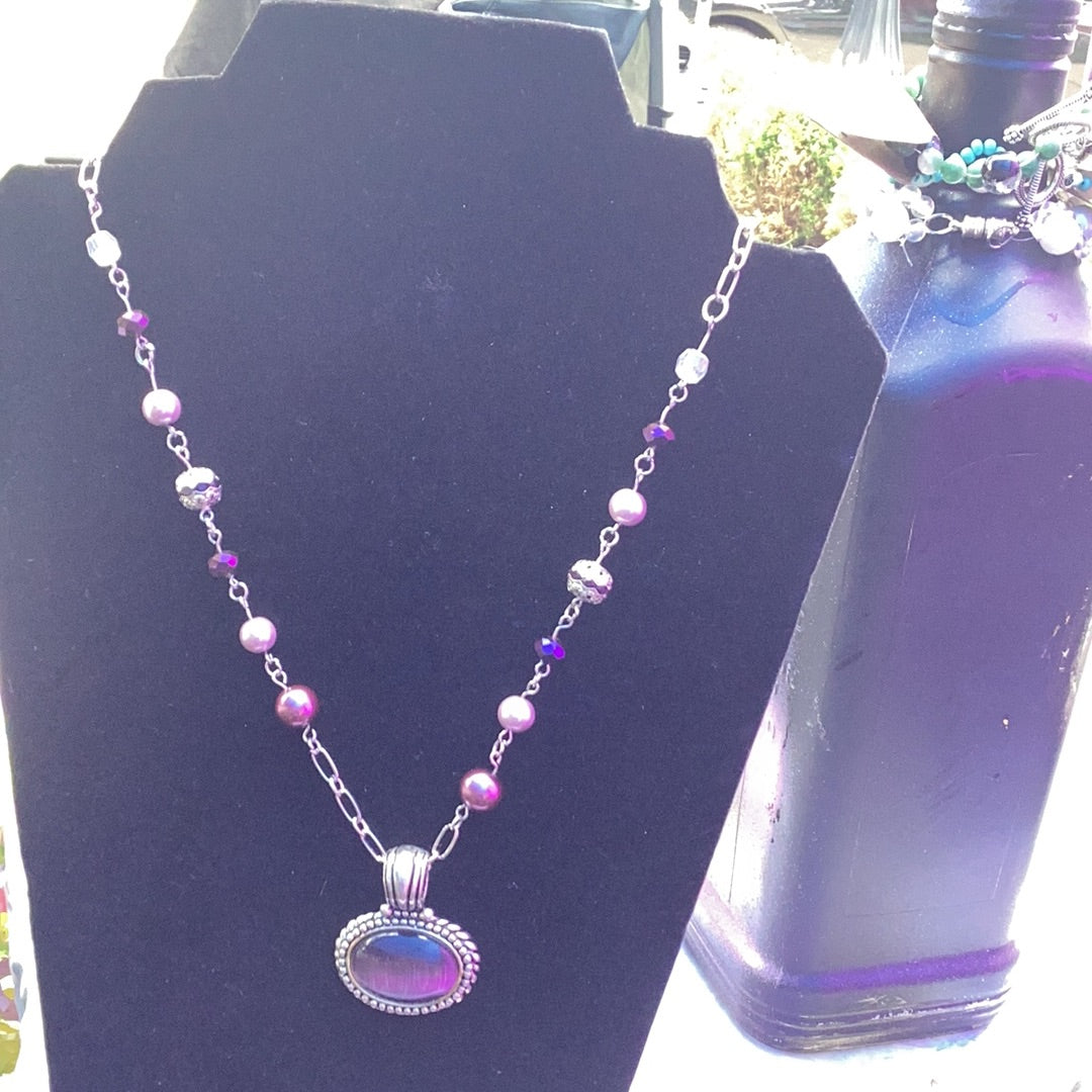 Violet Amulet Necklace