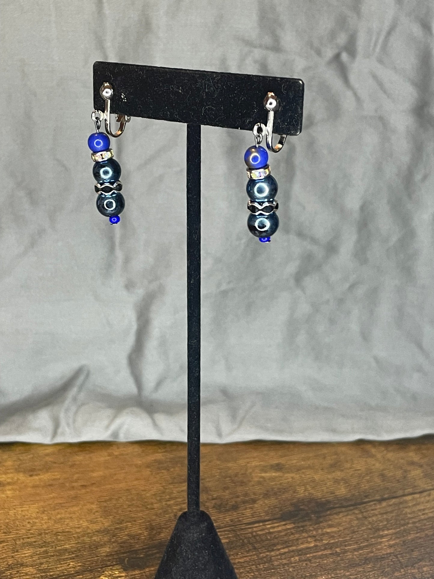 Blue Sphere Earrings