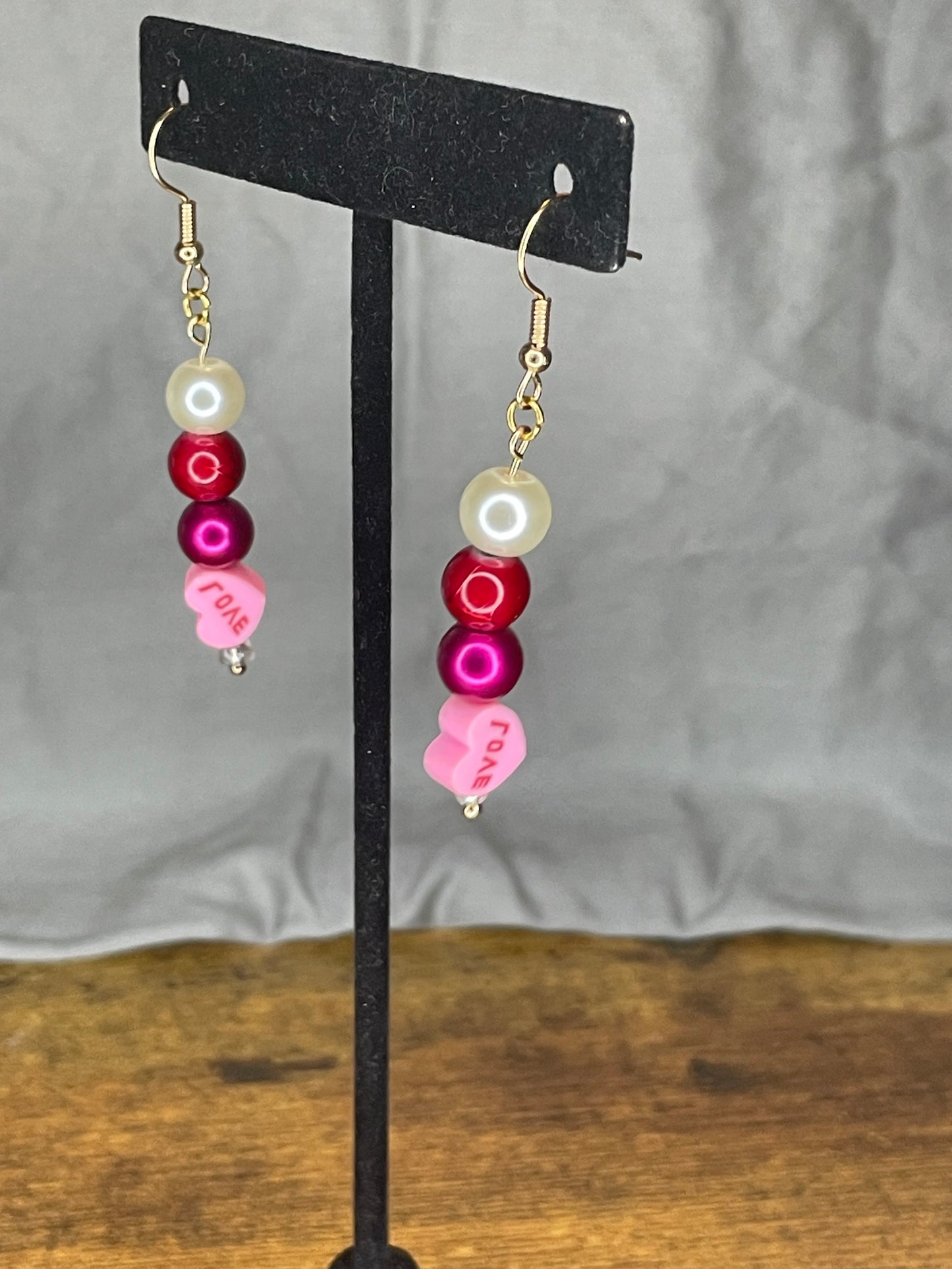 Short Love Earrings