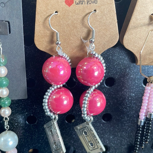 Pink Throwback Earrings