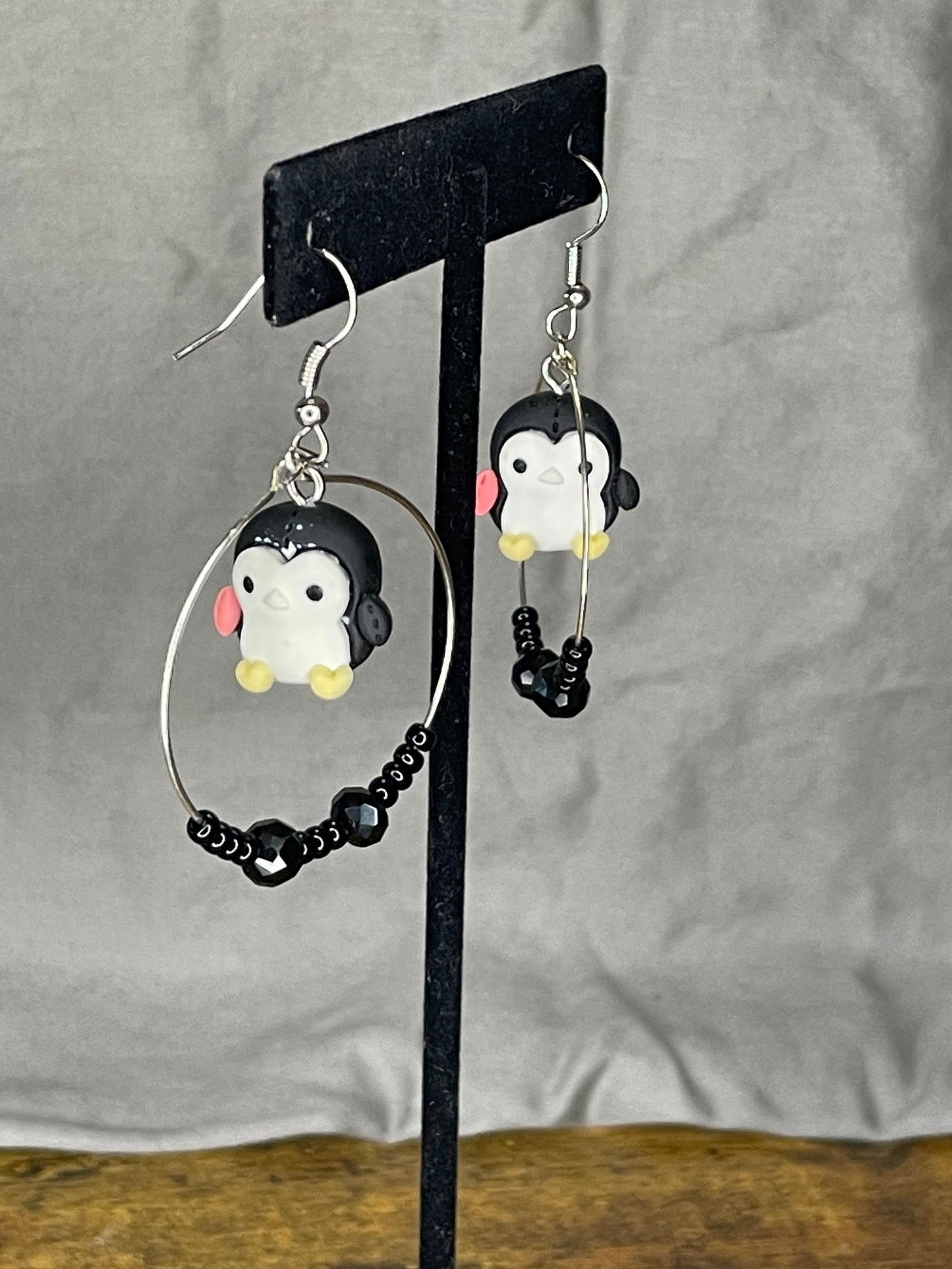 Penguin earrings