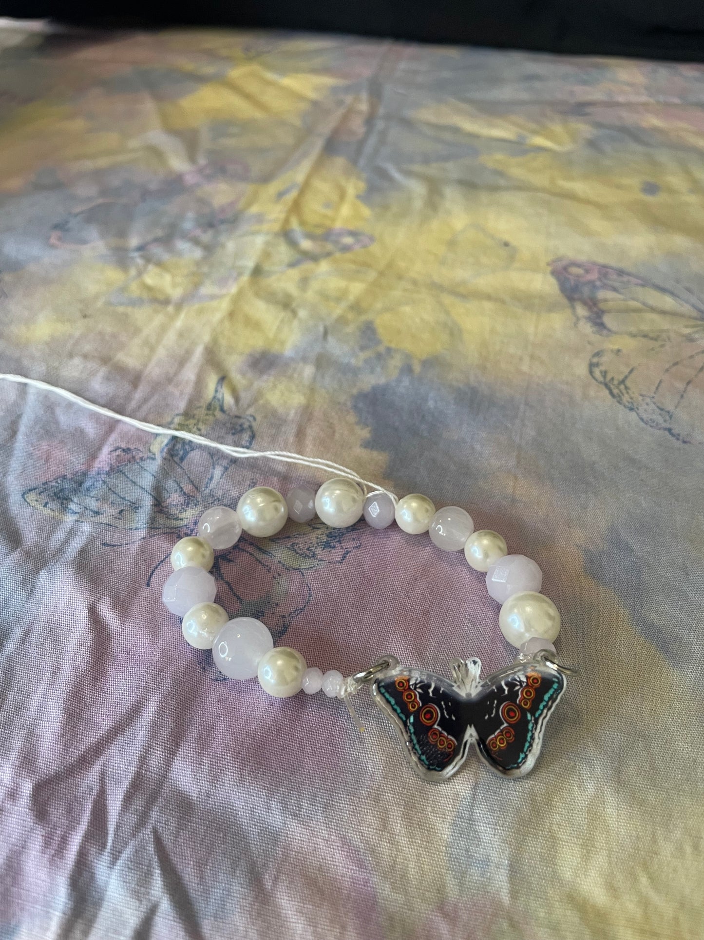 Butterfly Pearl Bracelet