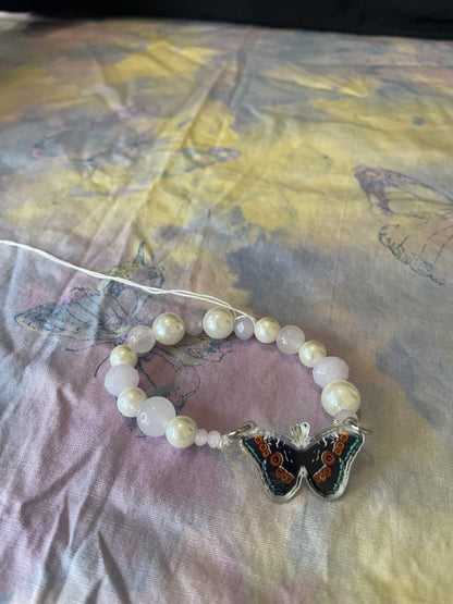 Butterfly Pearl Bracelet