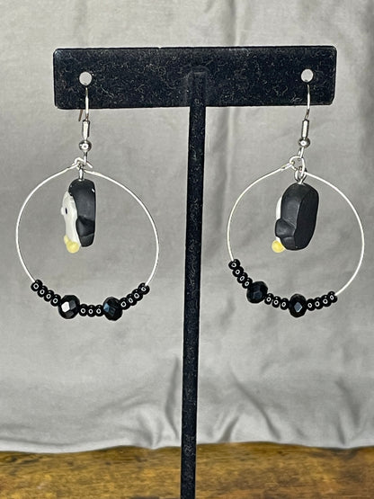 Penguin earrings