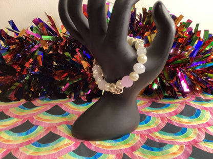 Pearl Skull Bracelet