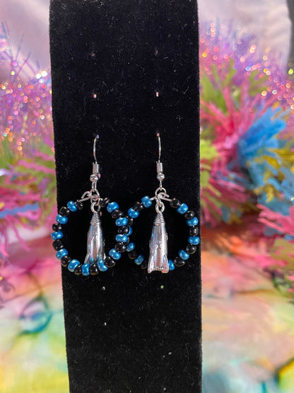 Rocket Through the Moon Earrings