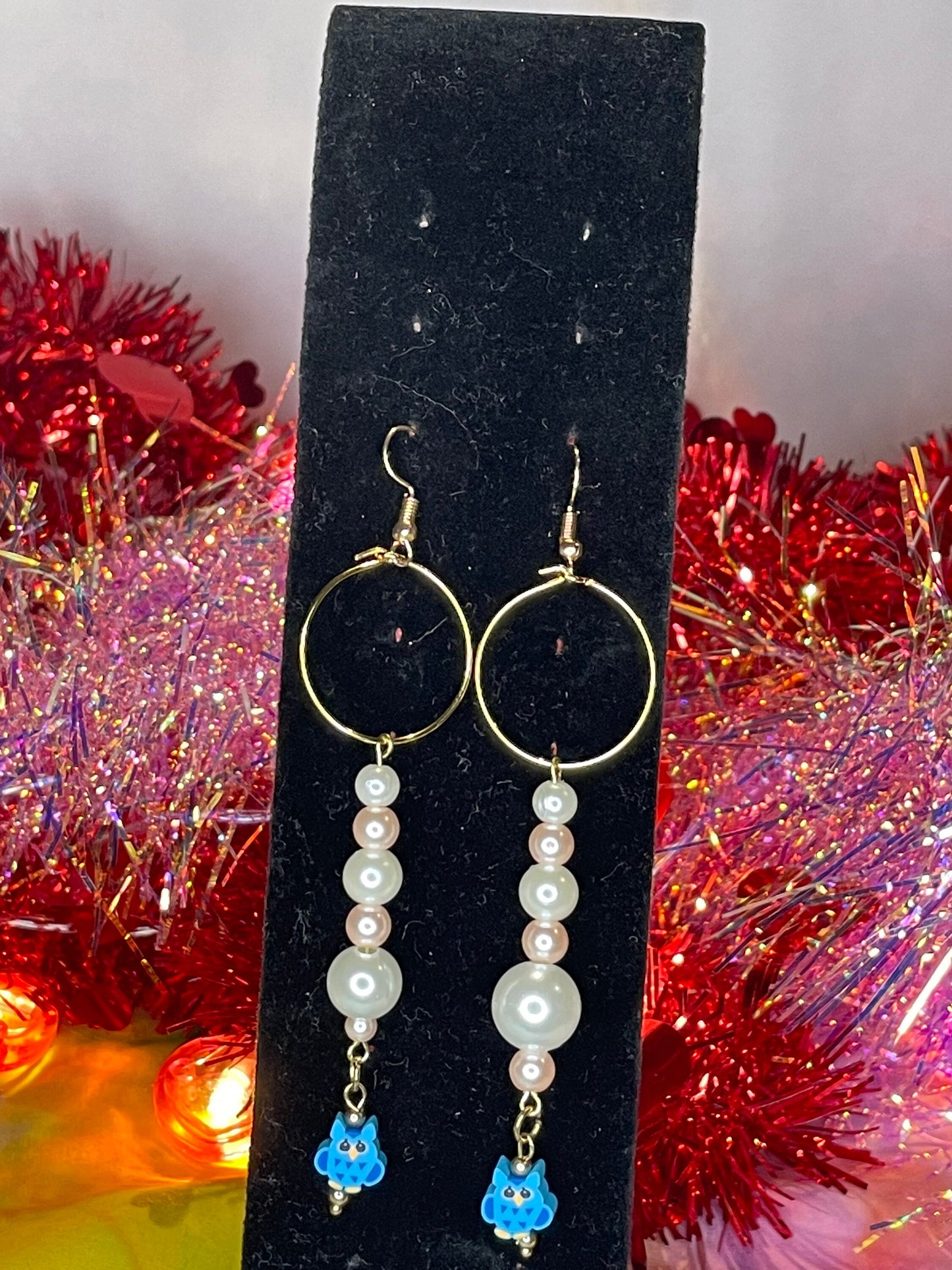 Hoot of a Pearl Earrings