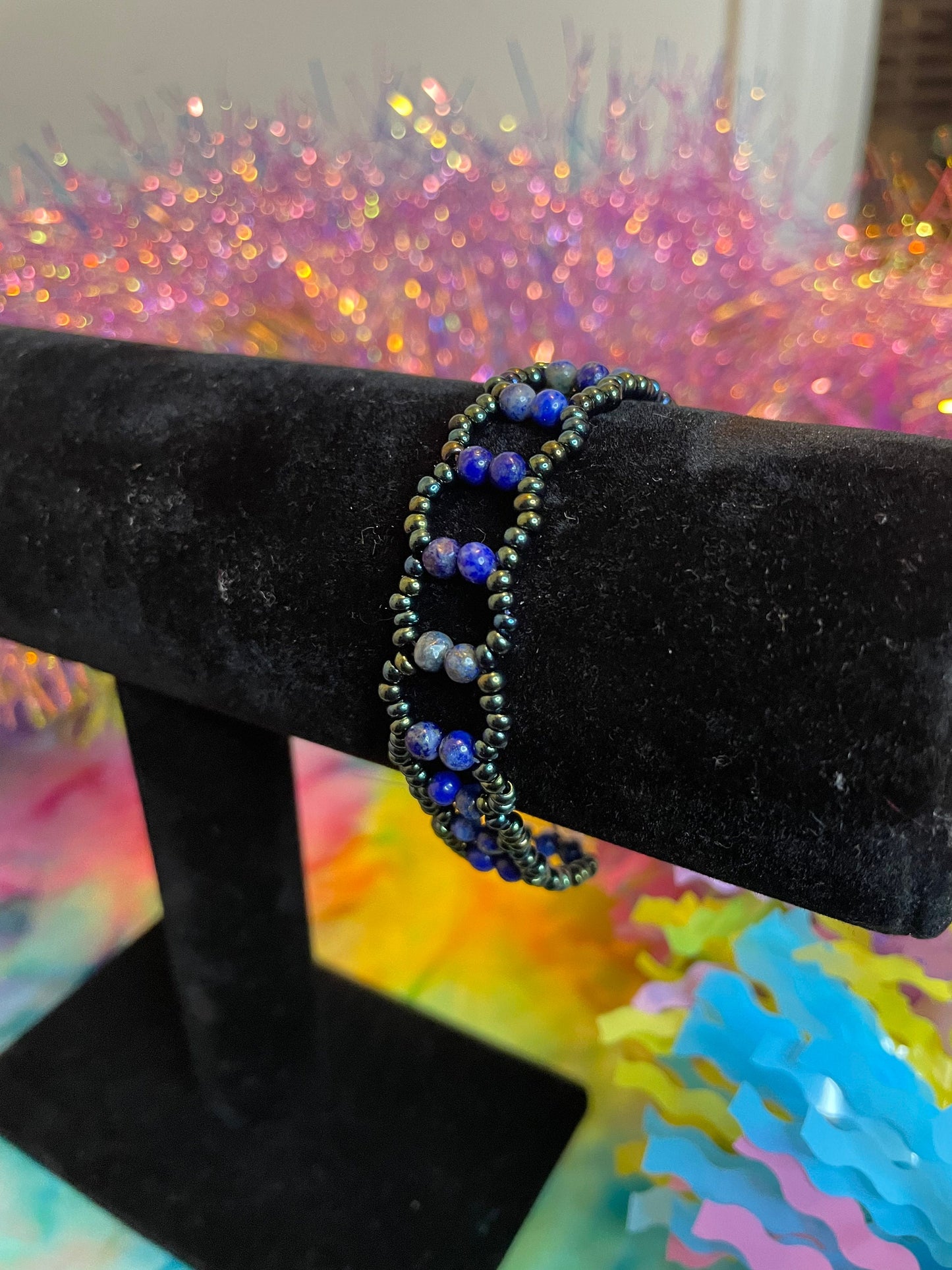 Blue Ladder Bracelet